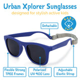 Jan & Jul Polarized Sunglasses Urban Navy w/black lens