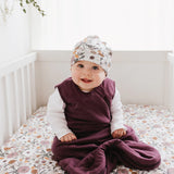 Perlimpinpin Bamboo Knotted Hat Floral Patch Size 1-3 Months