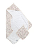 Loulou Lollipop Hooded Towel Set - Hedgehog Forest