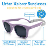 Jan & Jul Polarized Sunglasses Urban Dusty Purple w/black lens