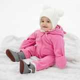 Jan & Jul Baby Fleece Bunting Suit Watermelon Pink