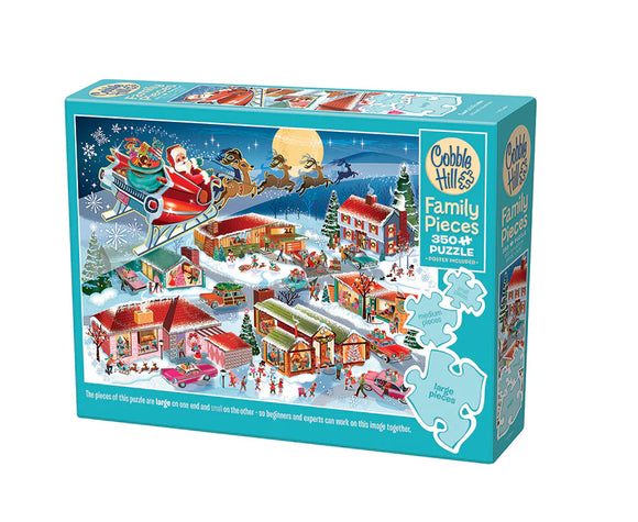 Cobble Hill 350pc Family Puzzle 47044 Santa's Flyby 