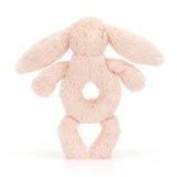 Jellycat Bashful Blush Bunny Ring Rattle 8"