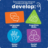 Learning Resources 9809 Rainbow Busy Board