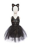 Great Pretenders 34795 Black Cat Dress & Headpiece Size 5-6
