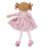 Tikiri Toys Amelia Lt. Brown Hair Doll in Pink Linen Dress