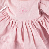 Tikiri Toys Amelia Lt. Brown Hair Doll in Pink Linen Dress