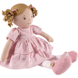 Tikiri Toys Amelia Lt. Brown Hair Doll in Pink Linen Dress