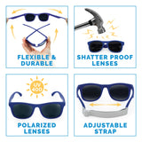 Jan & Jul Polarized Sunglasses Urban Navy w/black lens