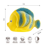 CaaOcho 100% Pure Natural Rubber Bath Toy Hole Free - Butterfly Fish