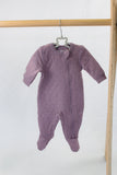 Juddlies FINAL SALE Quilted Collection - Footed Sleeper - Mauve