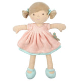 Tikiri Toys Pia Light Brown Hair Doll in Peach & Blue Dress