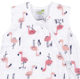 Perlimpinpin Cotton Muslin Sleep Bag 0.7 TOG Flamingos