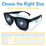 Jan & Jul Polarized Sunglasses Urban Black w/black lens