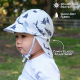 Jan & Jul Sun Soft UV Baby Cap Whale Play