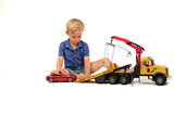 Bruder 02829 MACK Granite Tow Truck with Roadster