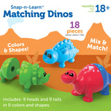 Learning Resources 6708 Snap-n-Learn™ Matching Dinos