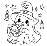 Color Me Spooky Halloween Adult Coloring Book