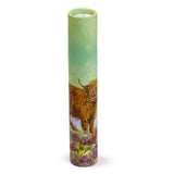 Jan Pashley Highland Coo Cow Large Pencil Pot with 12 Colouring Pencils
