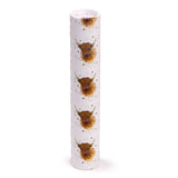 Jan Pashley Highland Coo Cow Large Pencil Pot with 12 Colouring Pencils