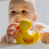 CaaOcho 100% Pure Natural Rubber Bath Toy Hole Free -  Lily the Duck