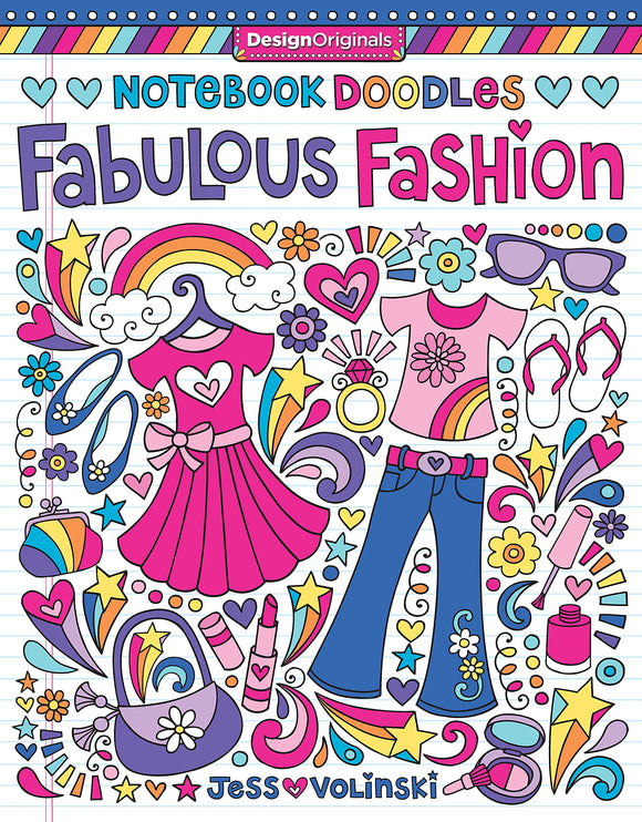 Notebook Doodles Coloring & Activity Book - Fabulous Fashion