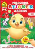 School Zone Preschool Sticker Book Ages 3-6