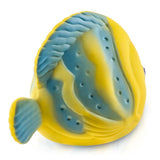 CaaOcho 100% Pure Natural Rubber Bath Toy Hole Free - Butterfly Fish