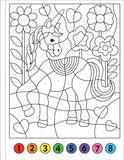 My First Color-By-Number! Unicorn and Friends