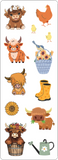Highland Cows Sticker Set