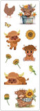 Highland Cows Sticker Set