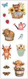Highland Cows Sticker Set