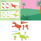 Sticker & Draw - Dinosaurs
