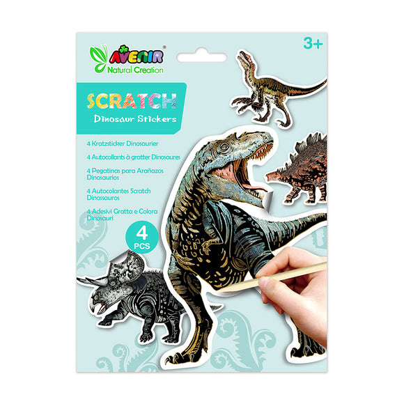 Avenir Scratch Stickers Dinosaur