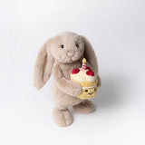 Jellycat Bashful Beige Bunny Birthday   *Coming Soon