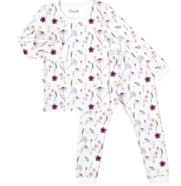Coccoli 2pc Pajamas Floral on Cream
