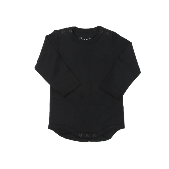 Coccoli Modal Long Sleeves Bodysuit Black