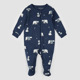 Petit Lem Sleeper Polar Bear on navy