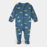 Petit Lem Sleeper Construction Truck on cobalt blue