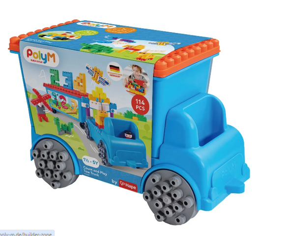 PolyM Build & Play Count & Play Tow Truck
