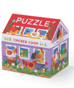 Crocodile Creek 50pc Puzzle Chicken Coop 40954
