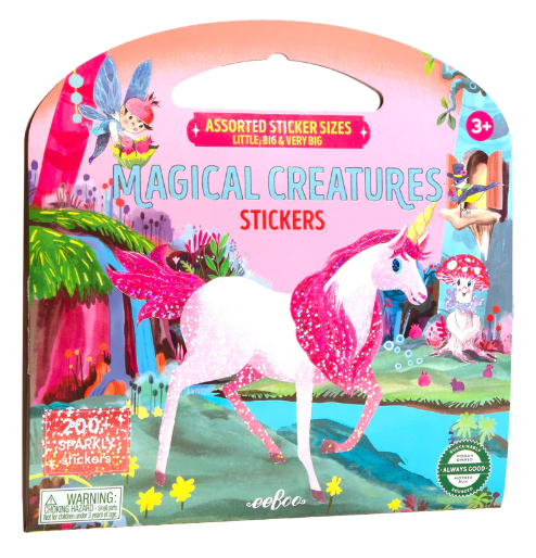 eeboo Magical Creatures Shiny Sticker Book