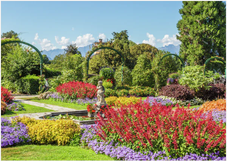 Ravensburger 1000pc Puzzle Beautiful Gardens Park of Villa Pallavicino, Stresa, Italy