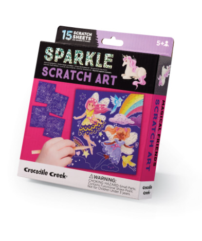 Crocodile Creek Sparkle Scratch Art Magical Friends 75364