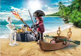 Playmobil 71254 Pirates Starter Pack Pirate with Rowing Boat *