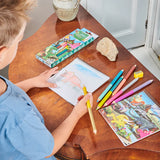 eeboo Dinosaur 6 Jumbo Double-Sided Pencils