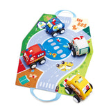 Hape E0076 Pull-Back Plush Car Set