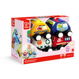 Hape E0076 Pull-Back Plush Car Set