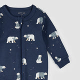 Petit Lem Sleeper Polar Bear on navy