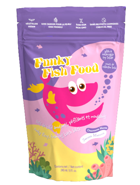 LOOT Funky Fish Food Foaming Bath Salt - Swoon Maroon